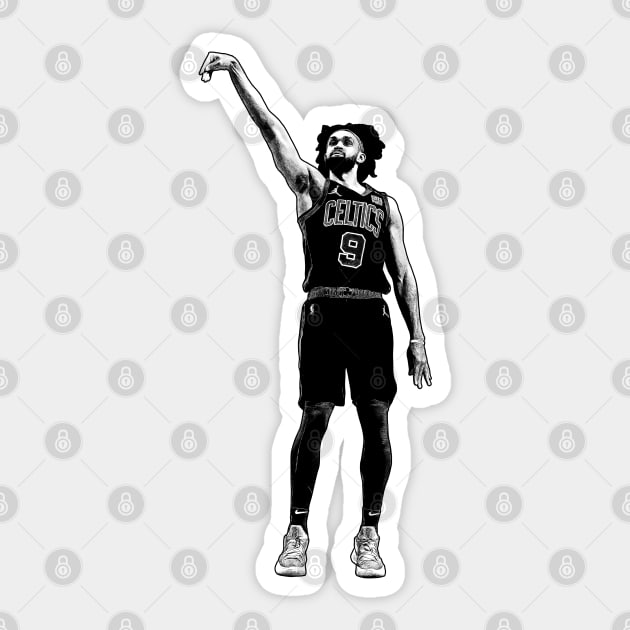 Derrick White Buzzer Beater Sticker by Puaststrol